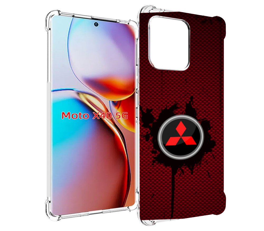 

Чехол MyPads мицубиси mitsubishi 2 для Motorola Moto X40, Прозрачный, Tocco