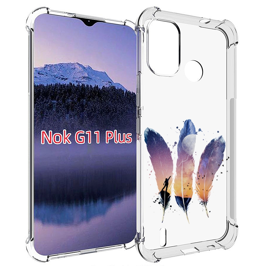 

Чехол MyPads небесные перья для Nokia G11 Plus, Прозрачный, Tocco