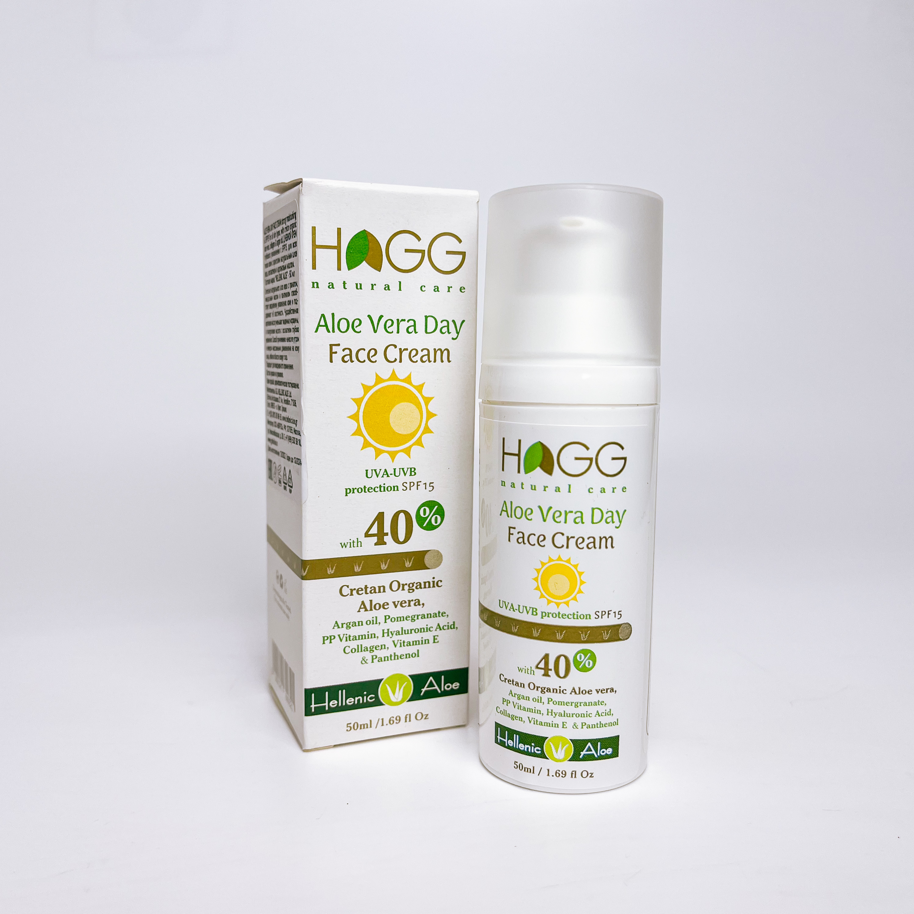 

Крем дневной Hellenic Aloe глубокого увлажнения с SPF15 Греция 50мл