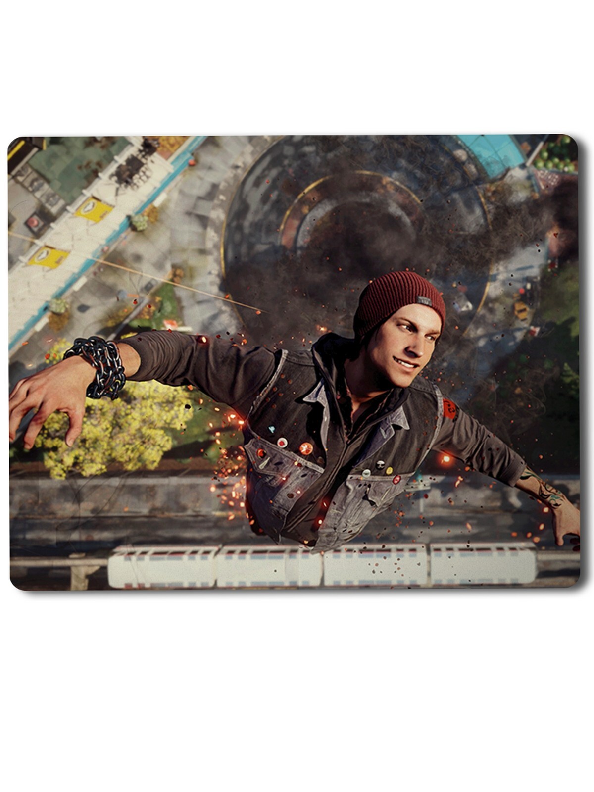 

Геймерский коврик InFamous 2, InFamous(инфеймос, second son, prototype, ps4, игра, персонаж, пейзаж)-2