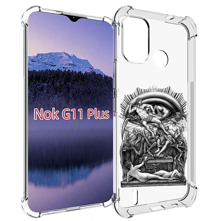 

Чехол MyPads оракул черно белый для Nokia G11 Plus, Прозрачный, Tocco