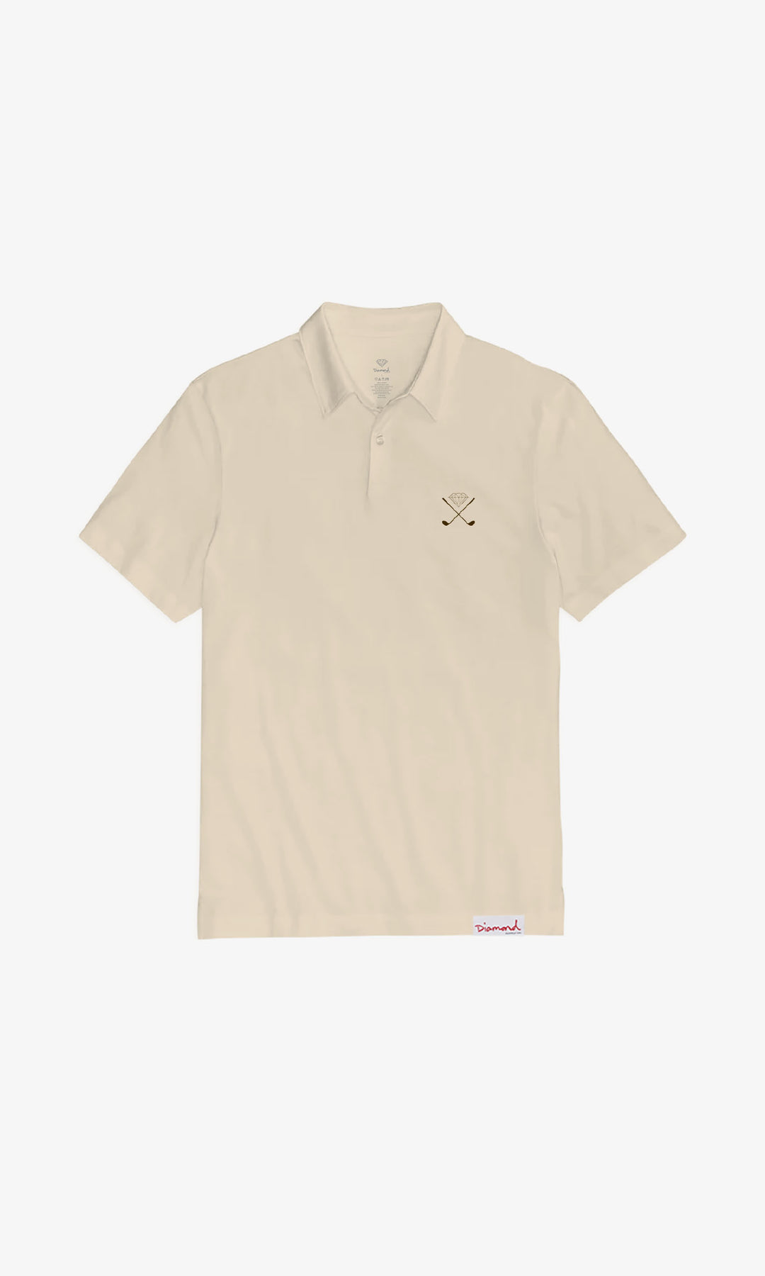 

Футболка мужская Diamond GOLF POLO бежевая L, Бежевый, GOLF POLO