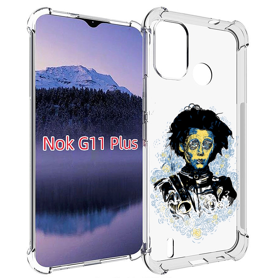 

Чехол MyPads парень черно-белый абстракция для Nokia G11 Plus, Прозрачный, Tocco