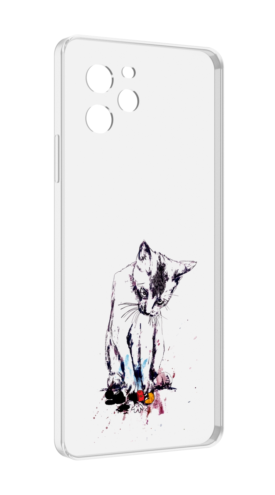 Чехол MyPads кот и микки для Huawei Nova Y61 / Huawei Enjoy 50z
