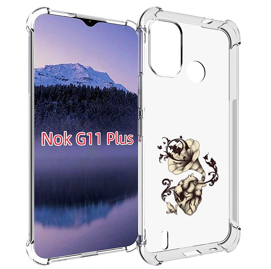 

Чехол MyPads Граммофон для Nokia G11 Plus, Прозрачный, Tocco