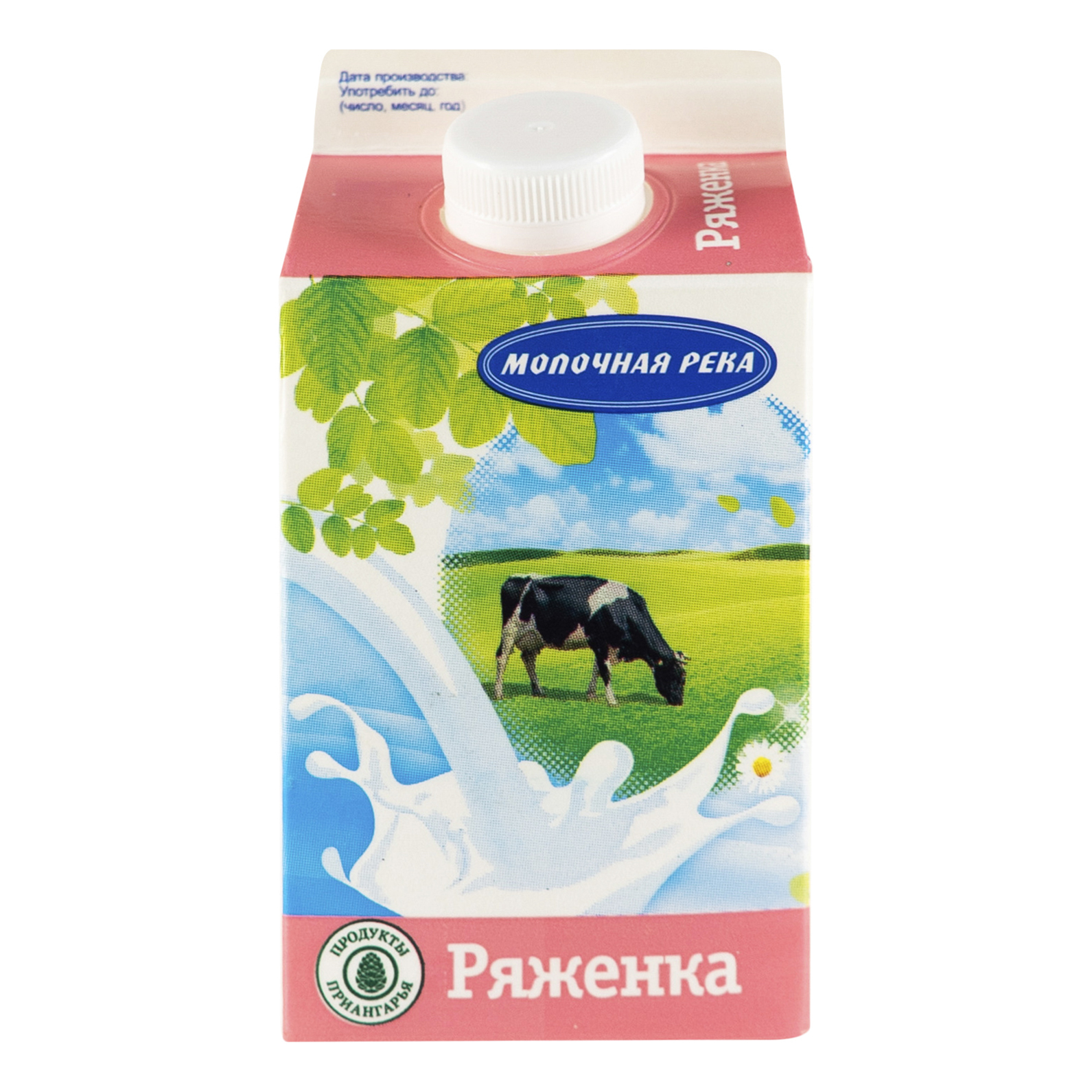 

Ряженка Молочная река 2,5% БЗМЖ 475 мл