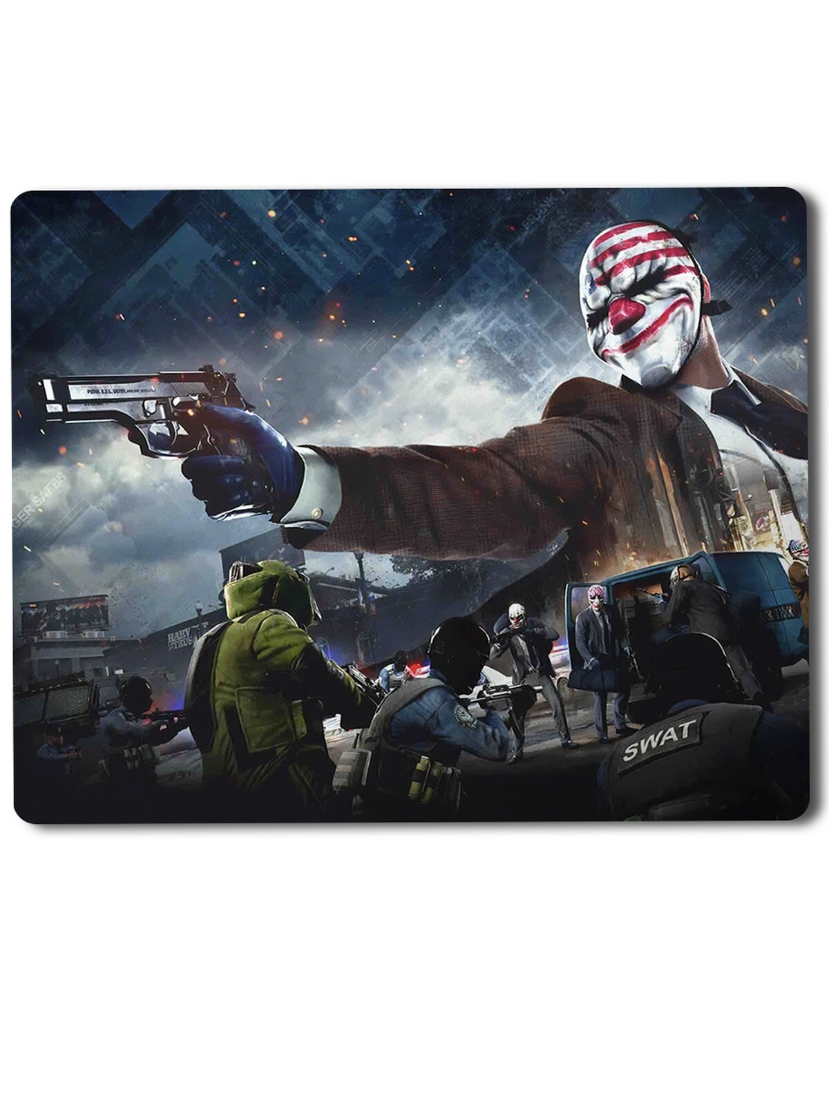 

Геймерский коврик Payday 2, Payday (пэйдей, бандиты, гангстеры, шутеры, стрелялки) 2