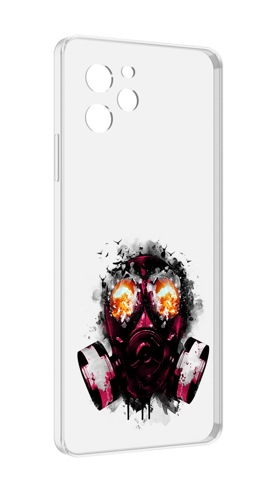 

Чехол MyPads красный противогаз для Huawei Nova Y61 / Huawei Enjoy 50z, Прозрачный, Tocco