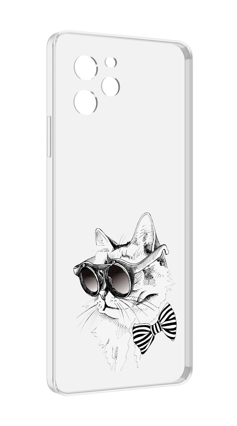Чехол MyPads крутая кошка в очках для Huawei Nova Y61 / Huawei Enjoy 50z