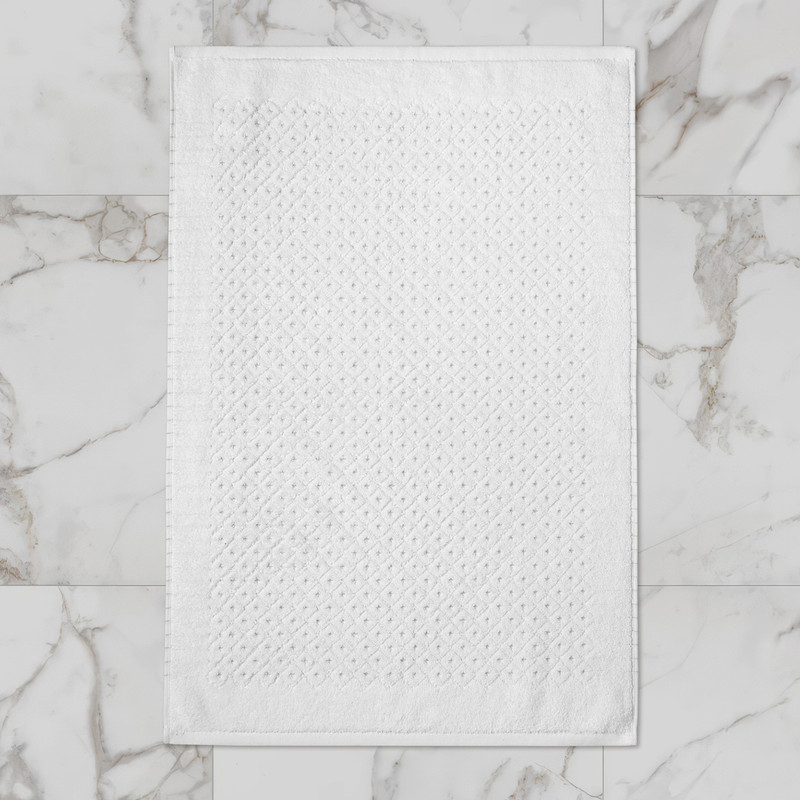 Коврик для ванной Ecotex Эколайн, 50x70, белый