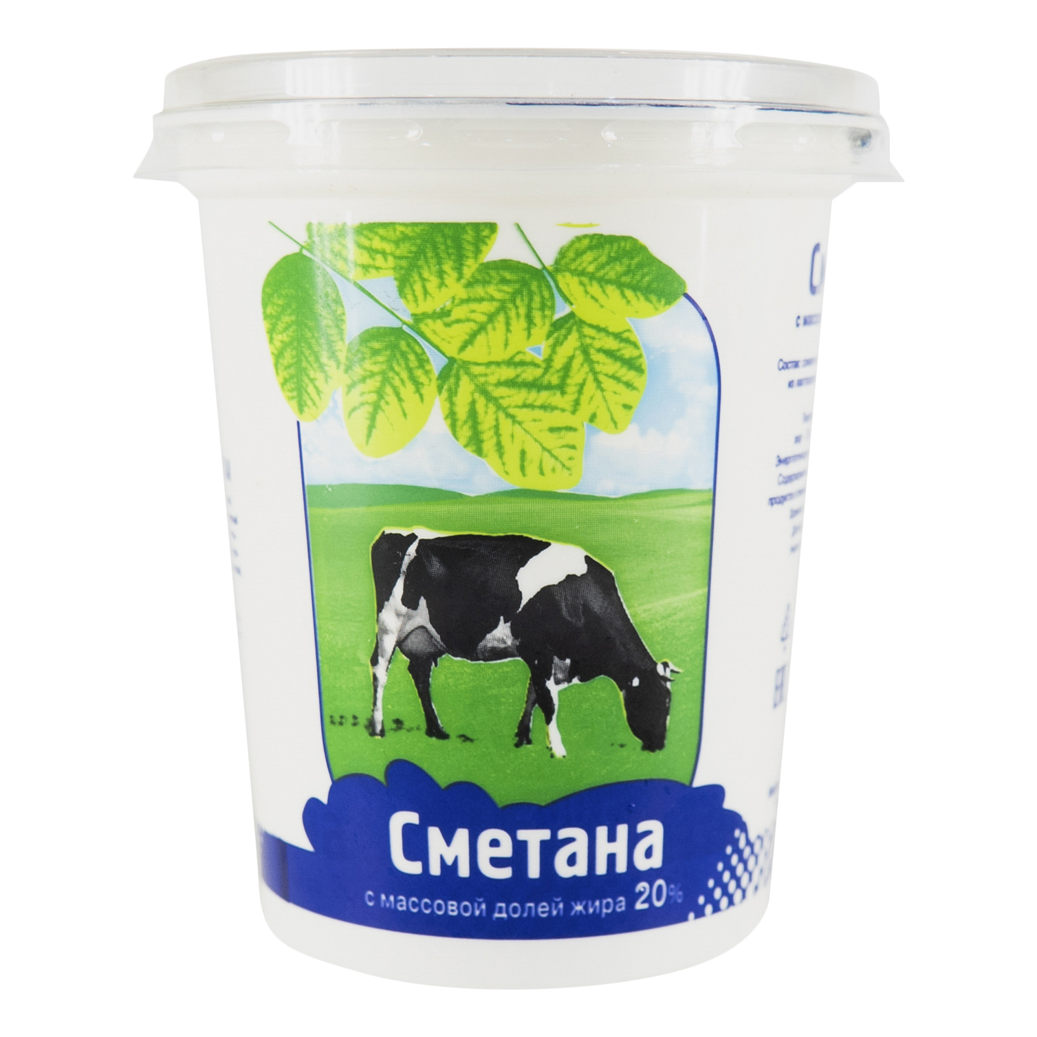 

Сметана Молочная река 20% БЗМЖ 400 г
