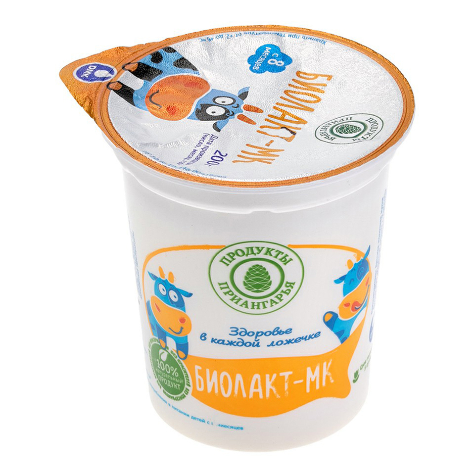

Продукт кисломолочный ДМК Биолакт-МК с 8 месяцев 3,2% БЗМЖ 200 мл