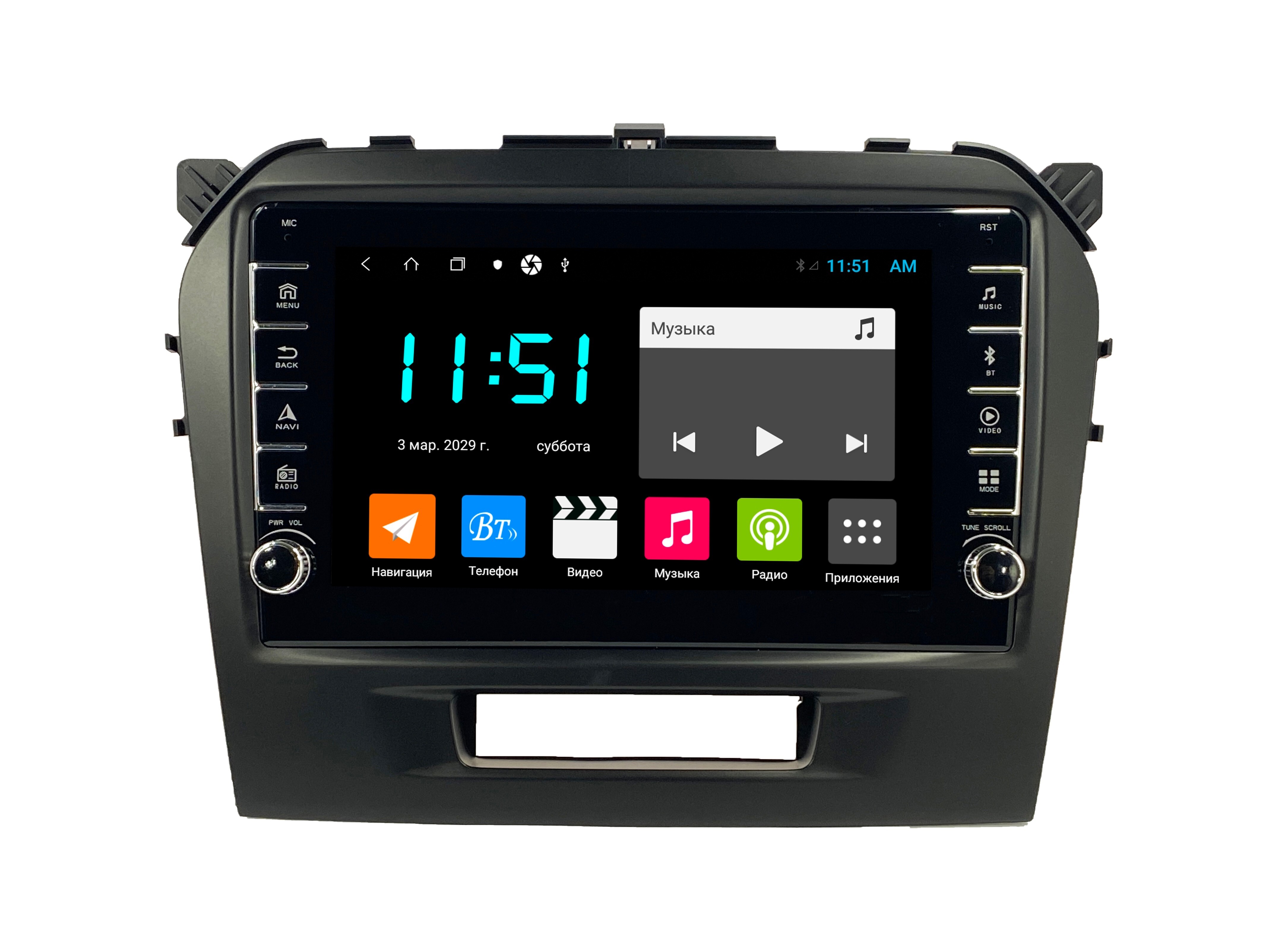 Штатная автомагнитола Zenith Suzuki Vitara 2016 Android 12 464GB с крутилками 3226500₽