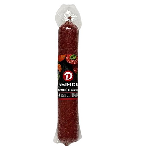 

Колбаса Дымов Вкусный праздник сырокопченая полусухая