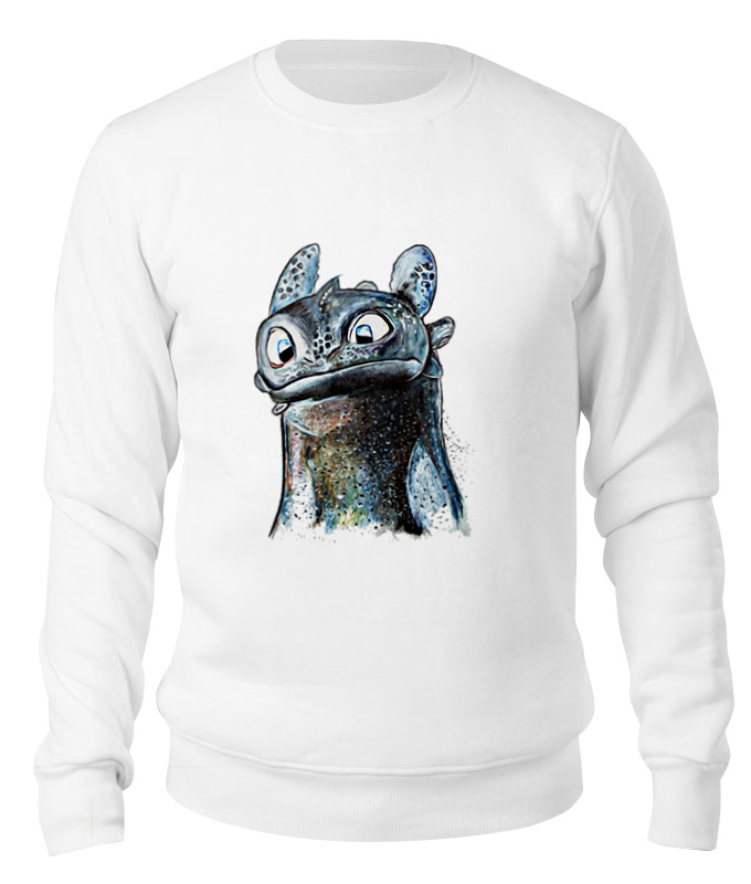 

Свитшот унисекс Printio Как приручить дракона - беззубик белый XL, Как приручить дракона - беззубик