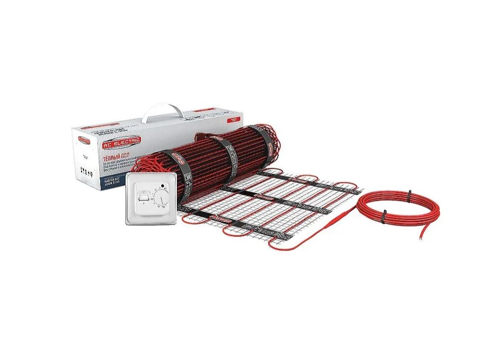 

Мат нагревательный AC ELECTRIC ACМM 2-150-2 (комплект теплого пола с терморегулятором), ACМM 2-150-2 к-т с терморегулятором