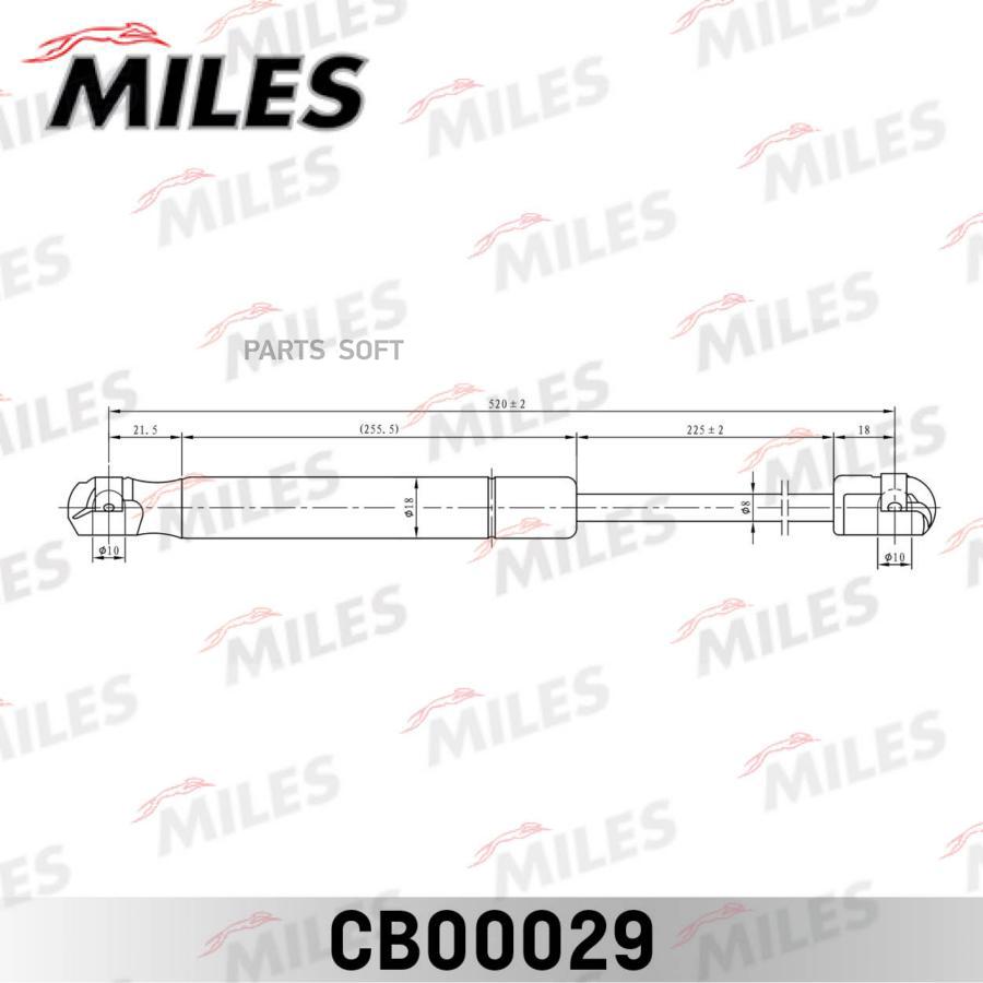 

Упор Газовый Крышки Багажника Renault Sandero Cb00029 Miles арт. CB00029