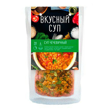 

Суп Вкусный суп чечевичный 200 г