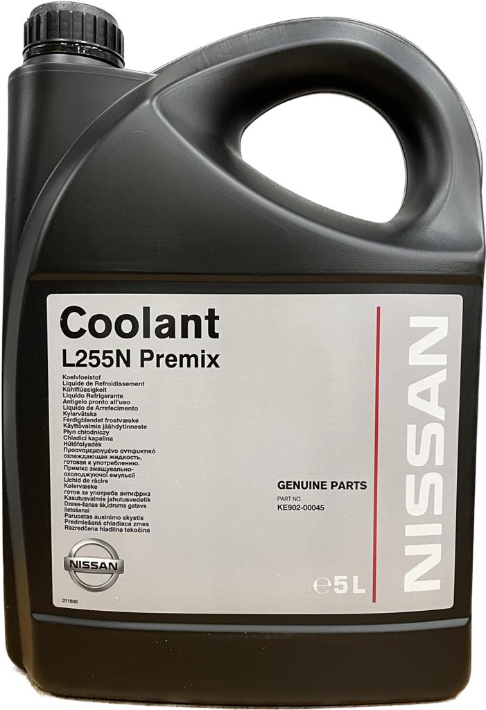 

Антифриз Nissan Coolant l255 premix, синий 5л NISSAN KE902-00045, АНТИФРИЗ NISSAN COOLANT синий L255 PREMIX, 5Л