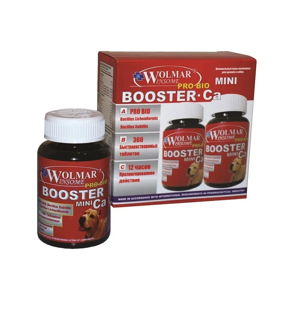 Комплекс для собак маленьких пород Wolmar Winsome Pro Bio Booster Ca Mini, 360 таб