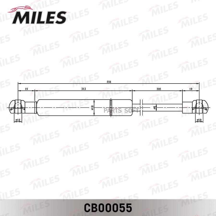 

Амортизатор Крышки Багажника Ford Fusion Универсал 02- (Lesjofors 81 275 55) Cb00055 Miles