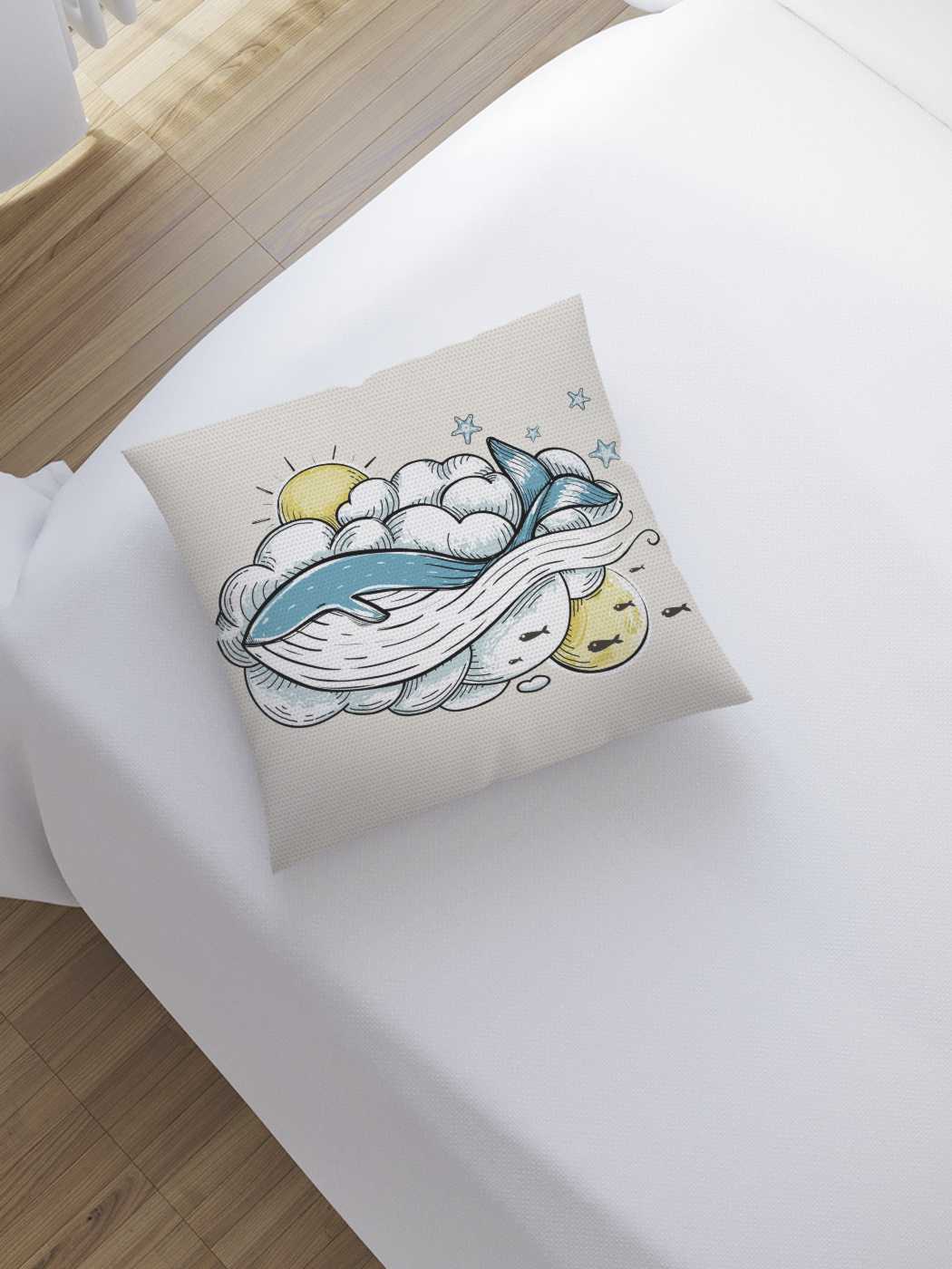 

Наволочка декоративная JoyArty "Между месяцем и солнцем" на молнии, 45x45 см, Красный