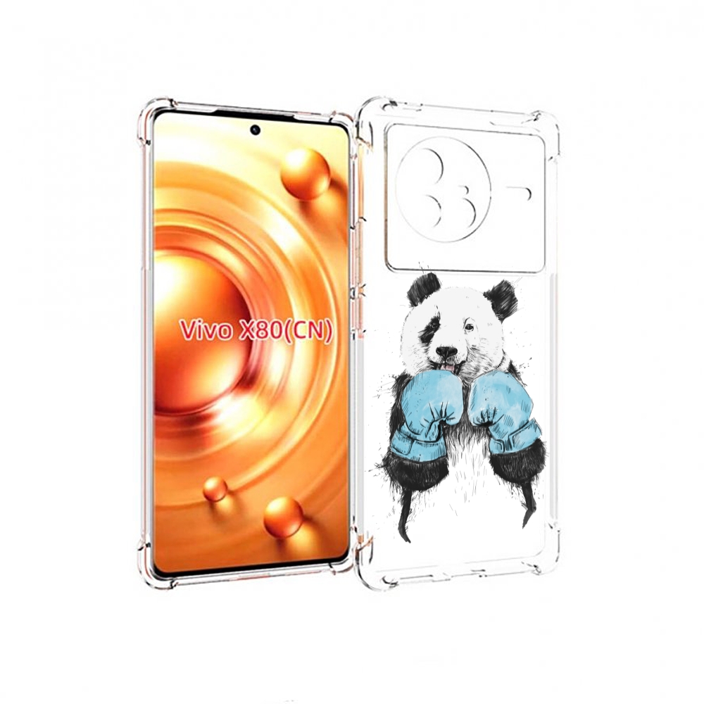 

Чехол Mypads Панда Боксер Для Vivo X80, Прозрачный, Tocco