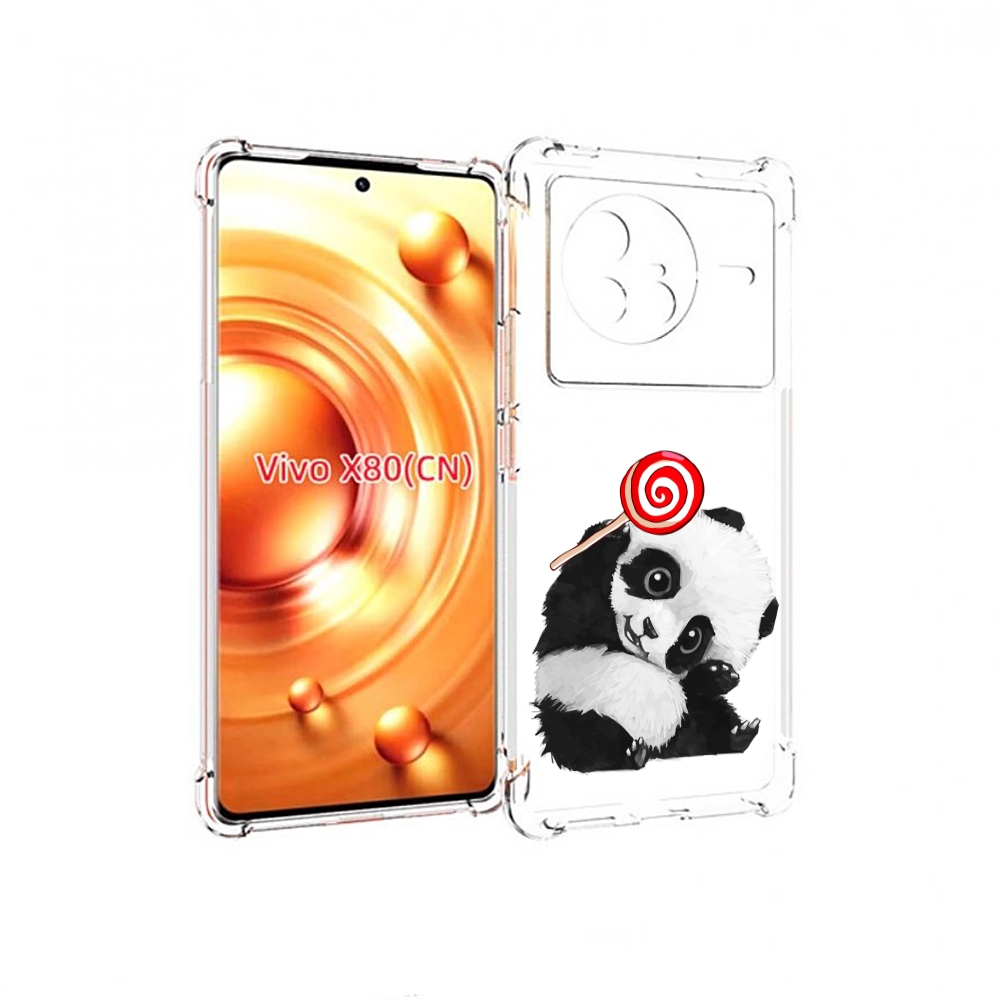 

Чехол Mypads Панда С Леденцом Для Vivo X80, Прозрачный, Tocco