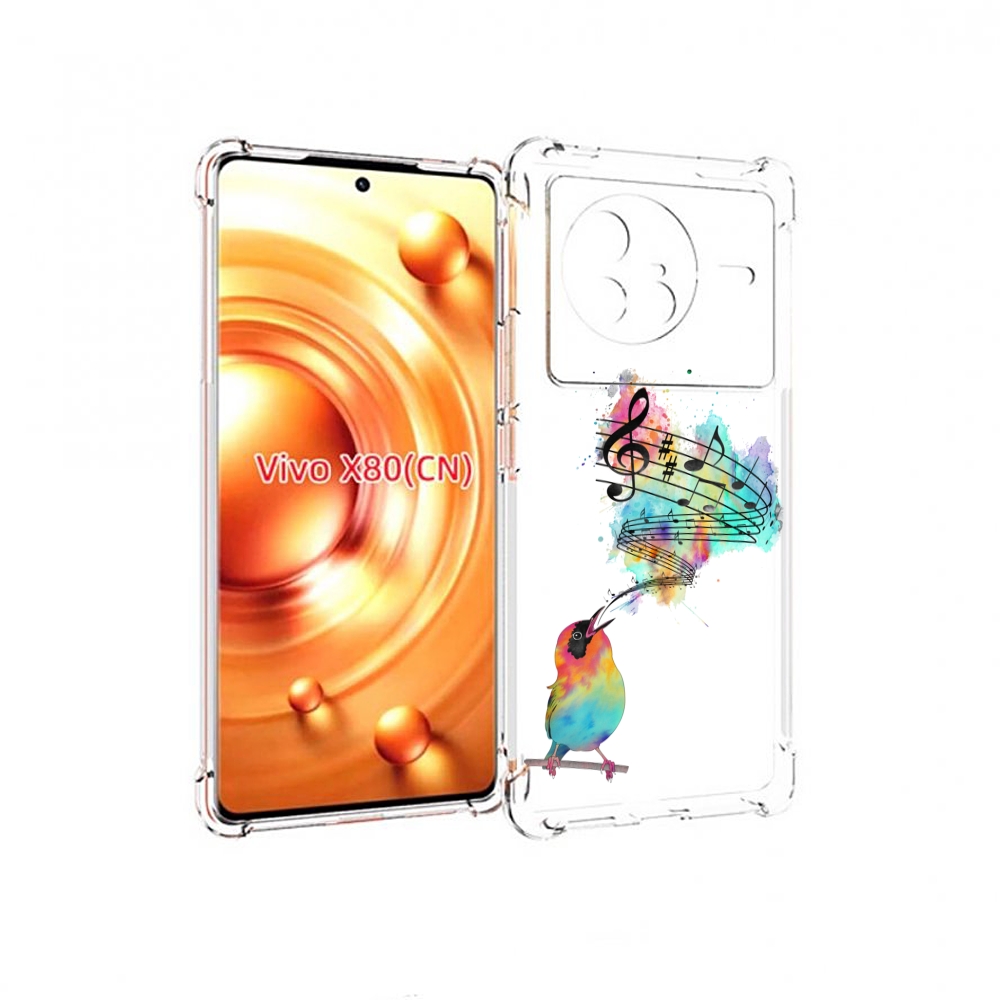 

Чехол Mypads Певчая Птичка Для Vivo X80, Прозрачный, Tocco