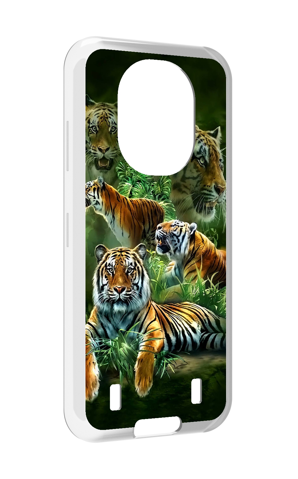 

Чехол MyPads Тигры для Oukitel WP16, Прозрачный, Tocco
