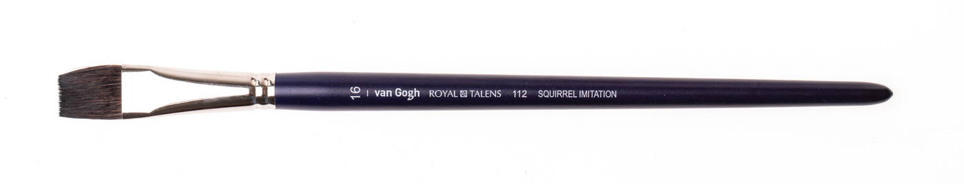 фото Кисть имитация белки №16 плоская van gogh "112" короткая ручка royal talens