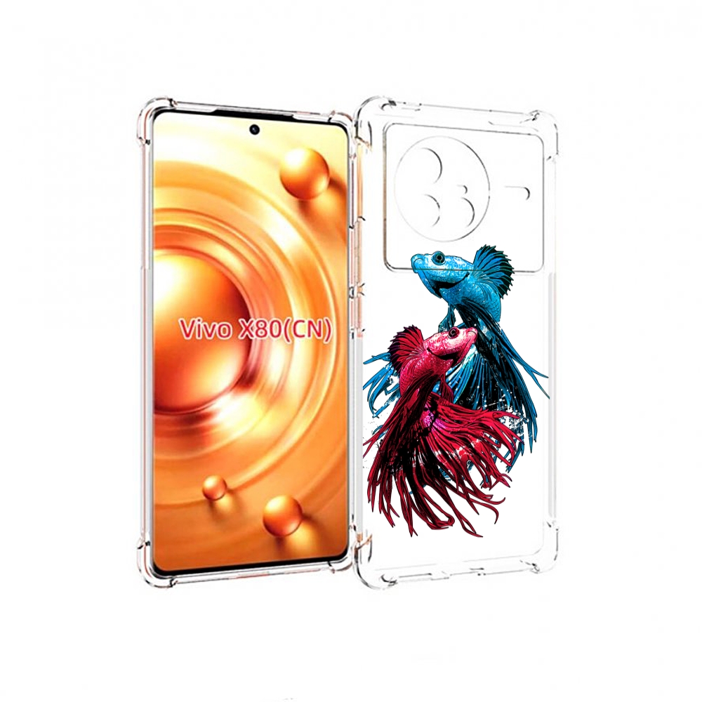 

Чехол Mypads Рыбы Петушки Для Vivo X80, Прозрачный, Tocco