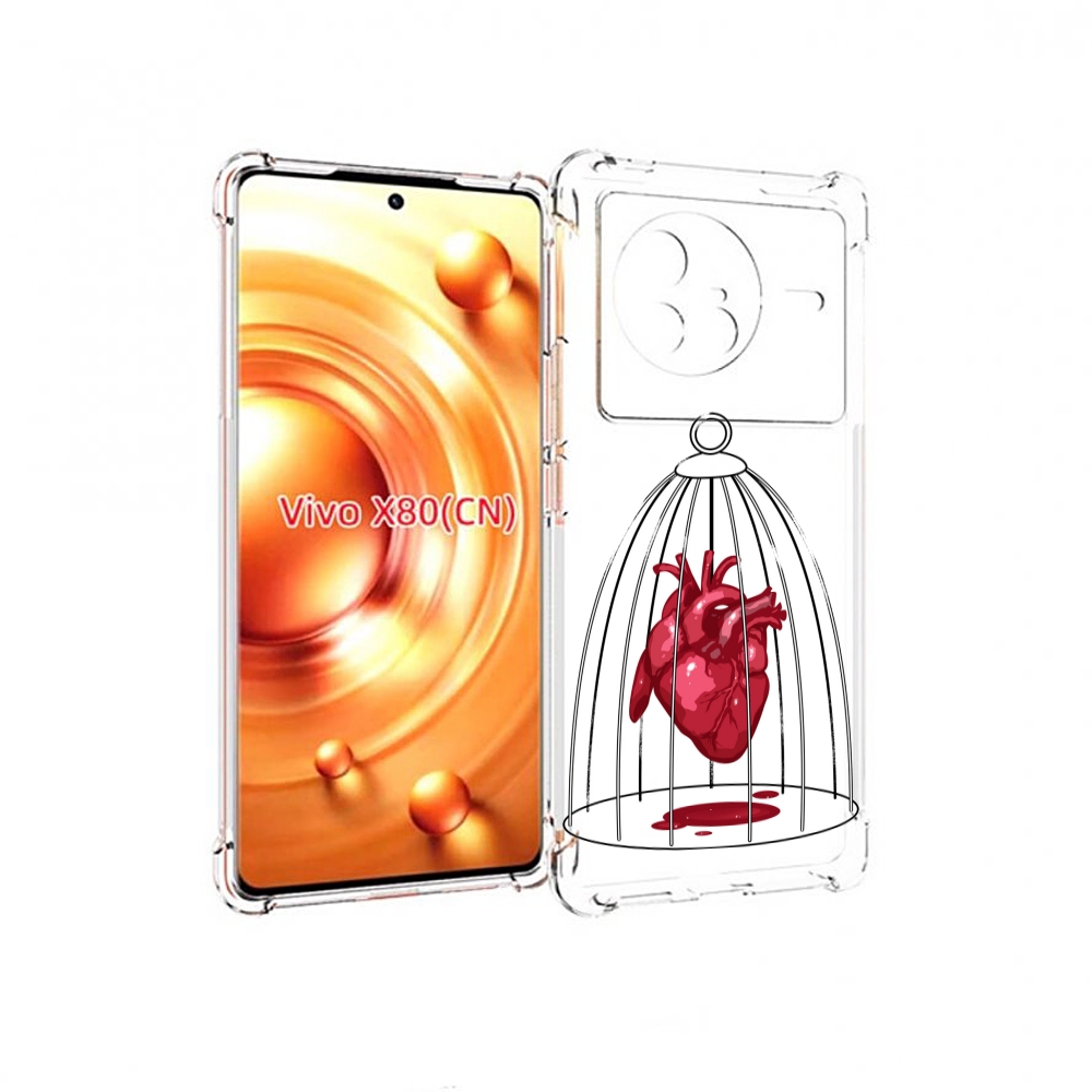 

Чехол Mypads Сердце В Клетке Для Vivo X80, Прозрачный, Tocco