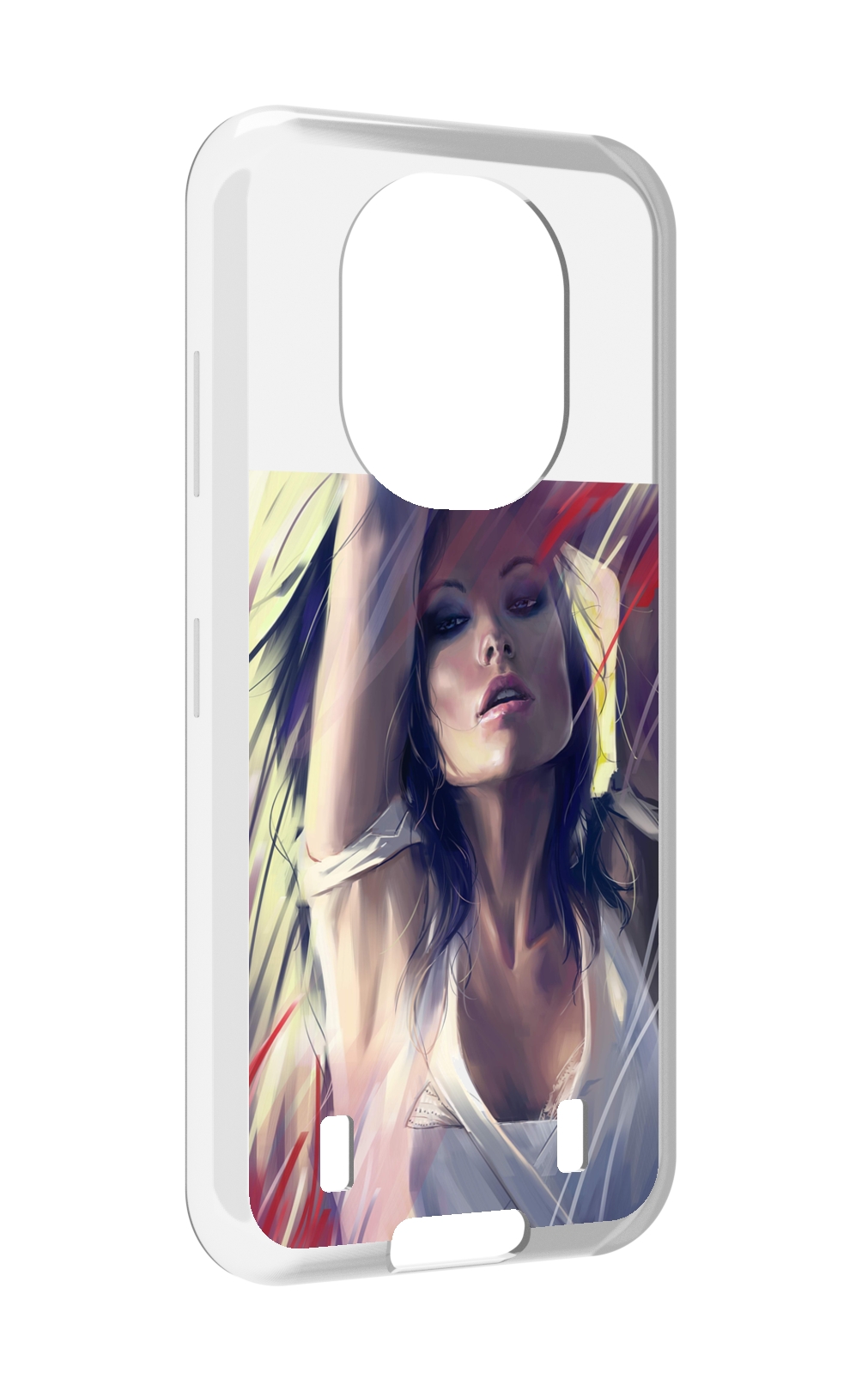 

Чехол MyPads акварельная-девушка женской для Oukitel WP16, Прозрачный, Tocco
