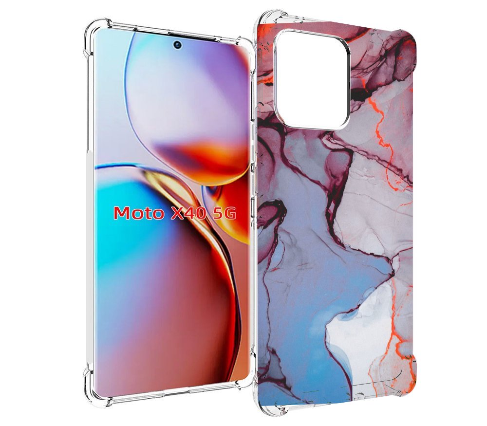

Чехол MyPads мраморный рисунок для Motorola Moto X40, Прозрачный, Tocco