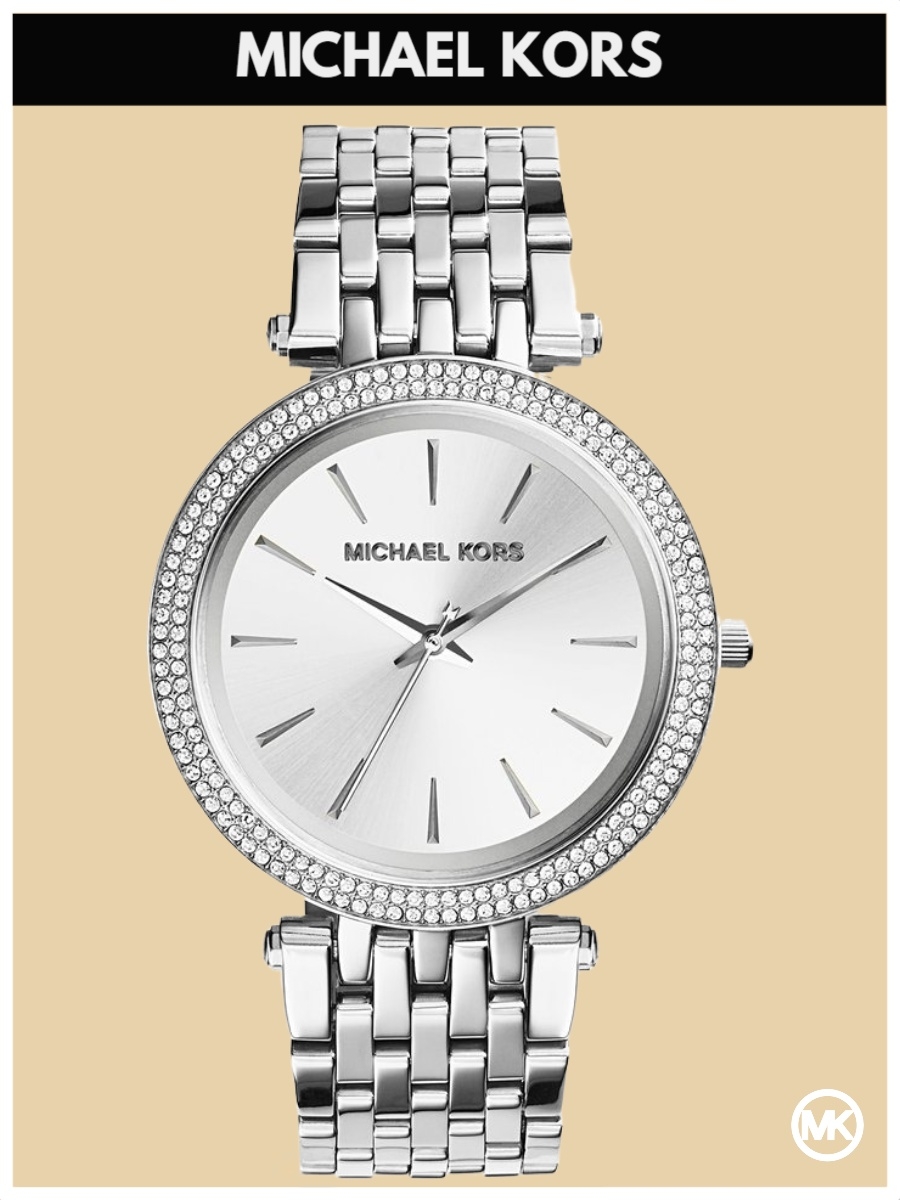 

Наручные часы женские Michael Kors M3190K серебристые, M3190K