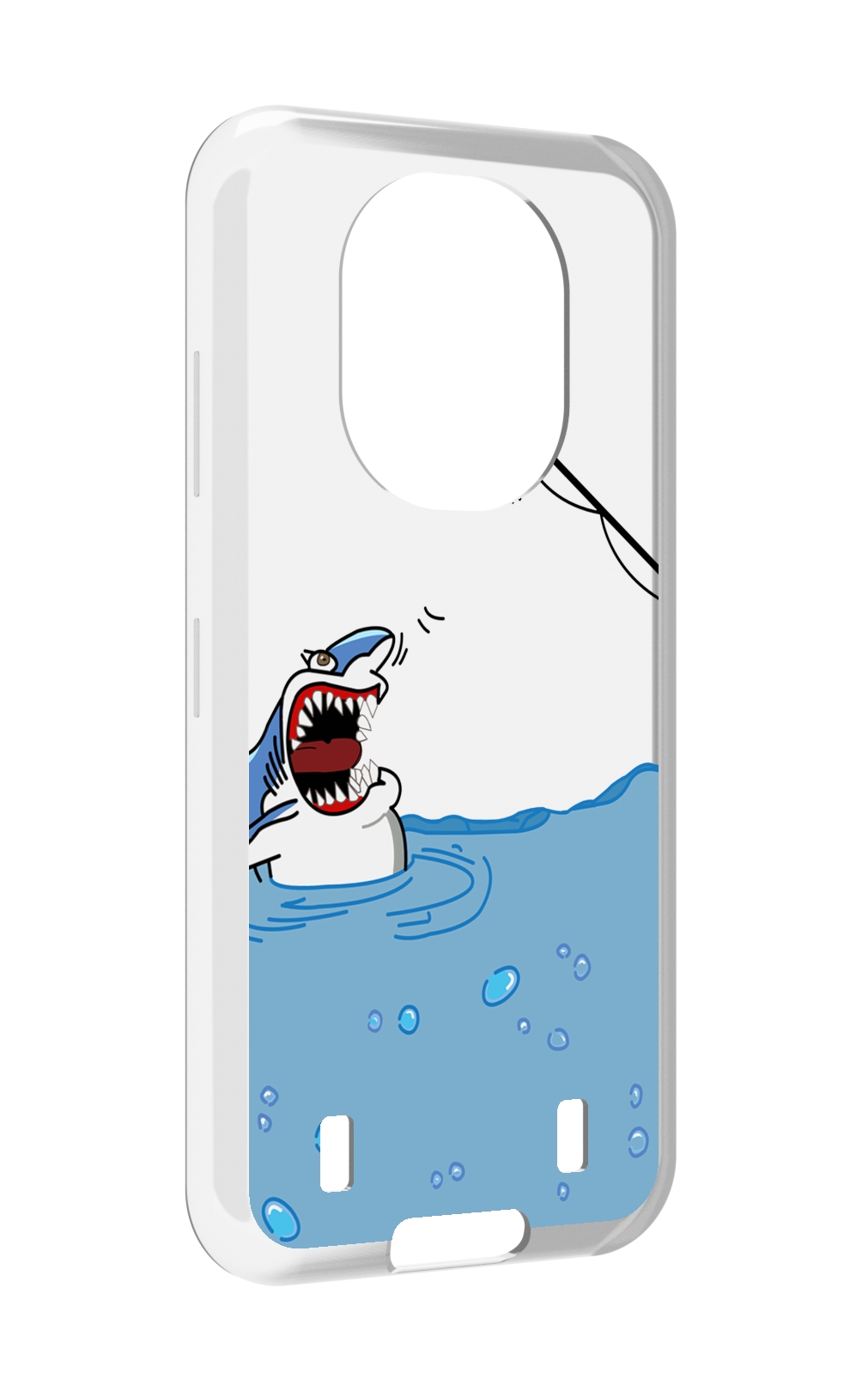 

Чехол MyPads акула-рисунок для Oukitel WP16, Прозрачный, Tocco