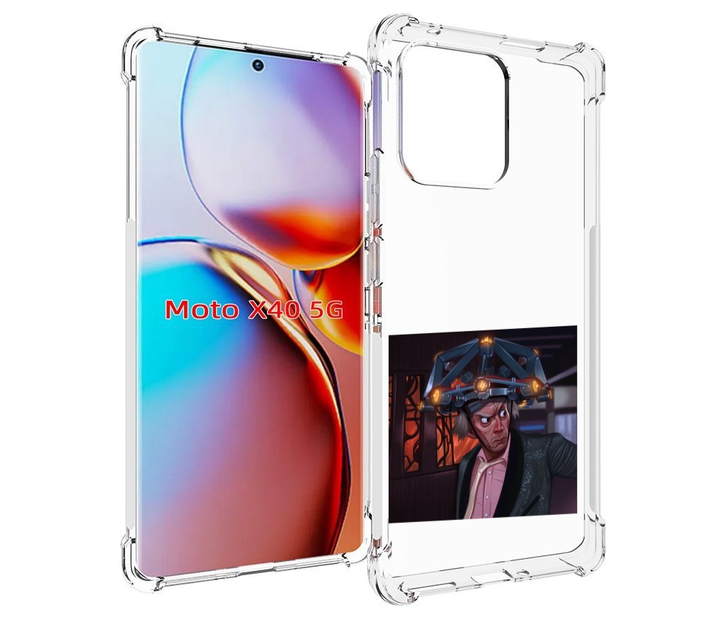 

Чехол MyPads назад-в-будущее для Motorola Moto X40, Прозрачный, Tocco