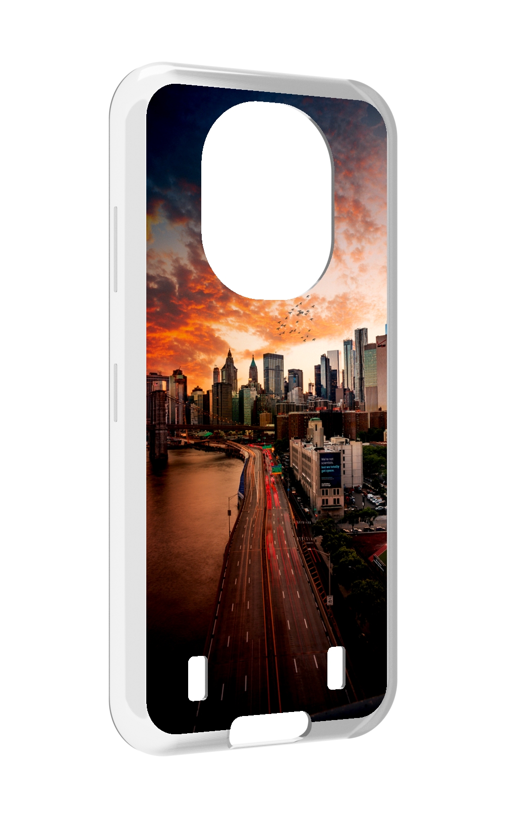 

Чехол MyPads американский город фото для Oukitel WP16, Прозрачный, Tocco