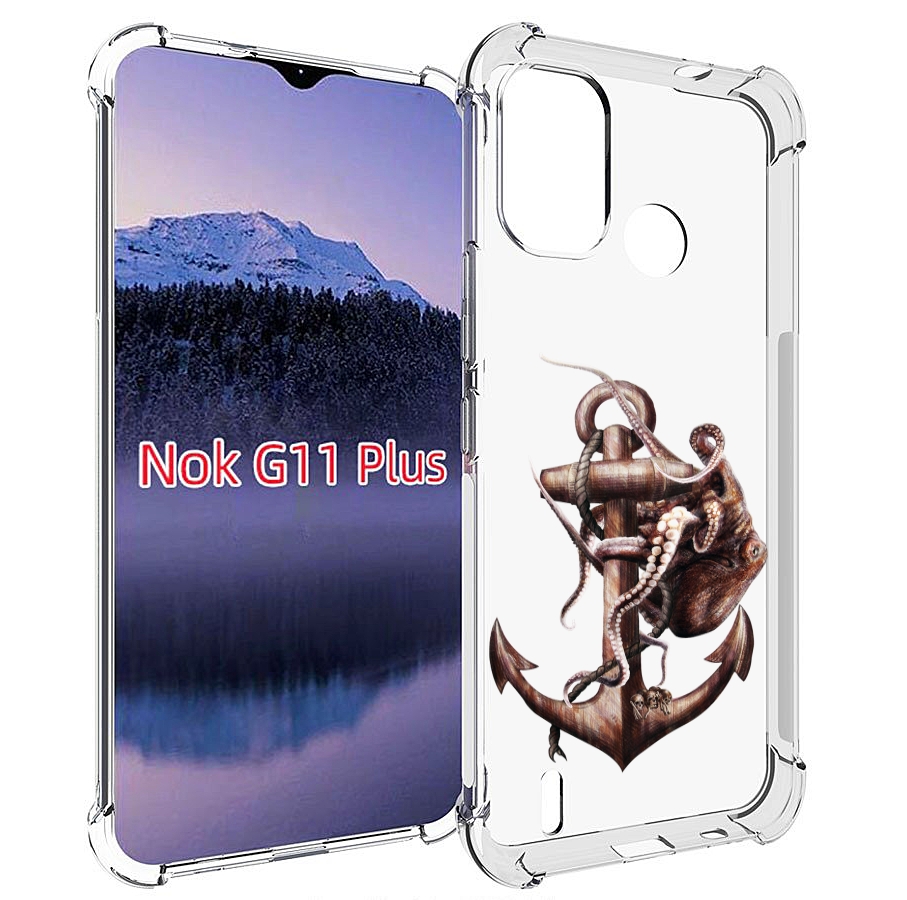 

Чехол MyPads ржавый якорь для Nokia G11 Plus, Прозрачный, Tocco