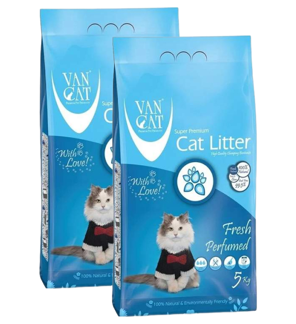 VAN CAT VAN CAT FRESH наполнитель комкующийся для туалета кошек с ароматом весенней свежес