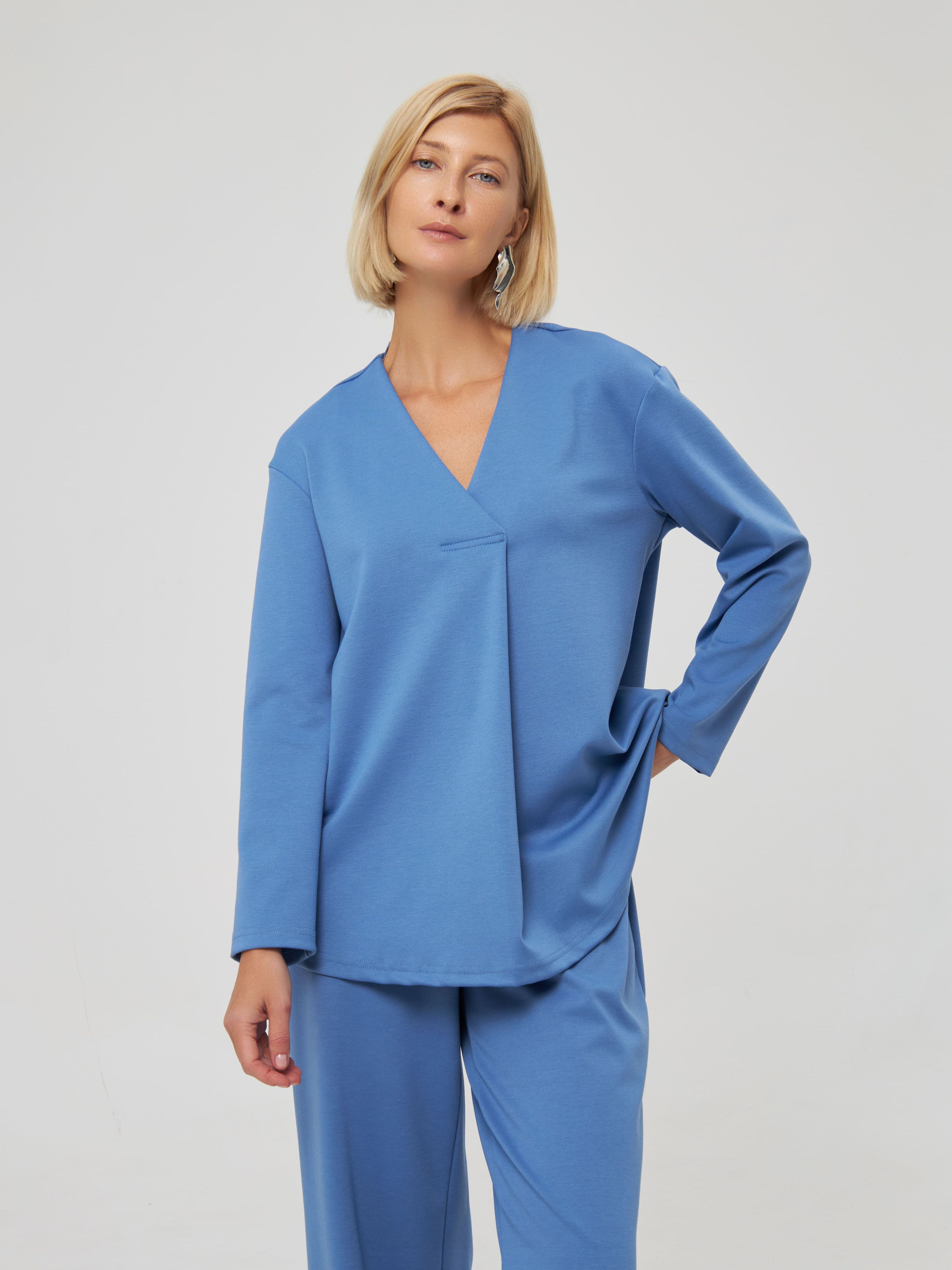 

Лонгслив женский KATHARINA KROSS 00-00006026 голубой 2XL, 00-00006026