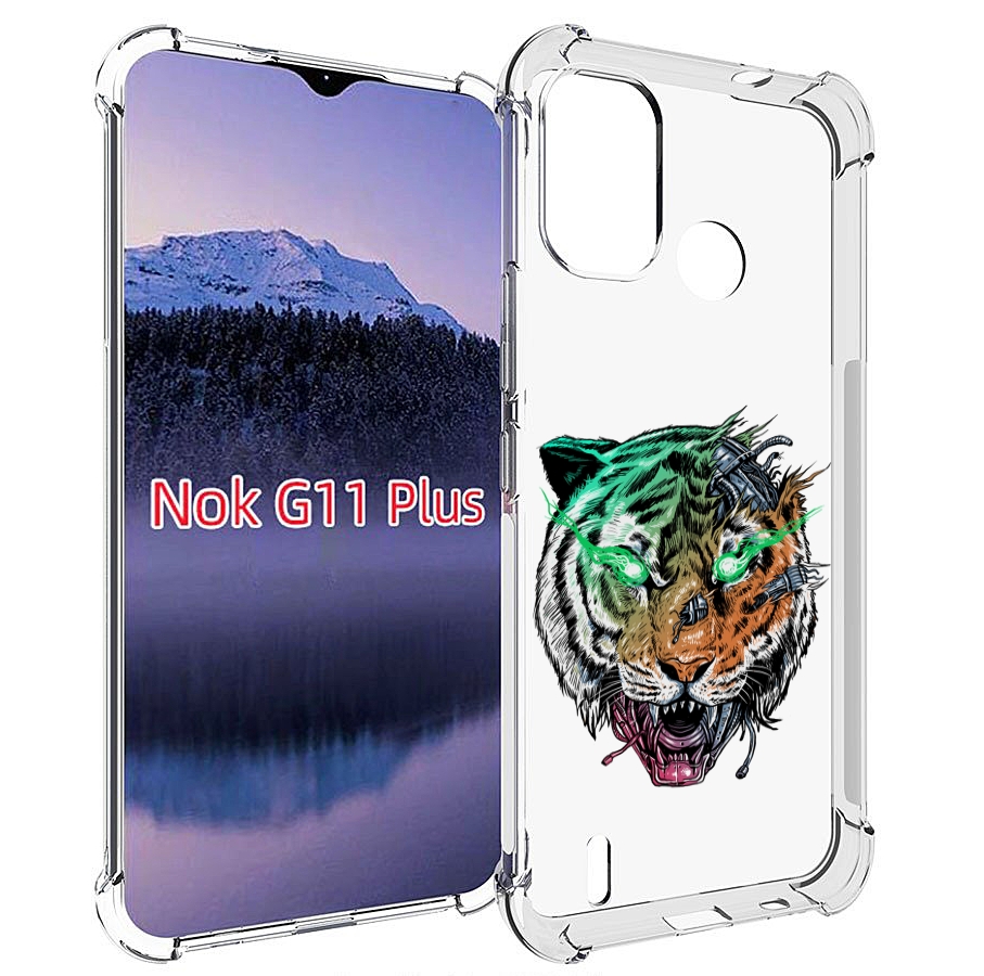 

Чехол MyPads робо-тигр для Nokia G11 Plus, Прозрачный, Tocco