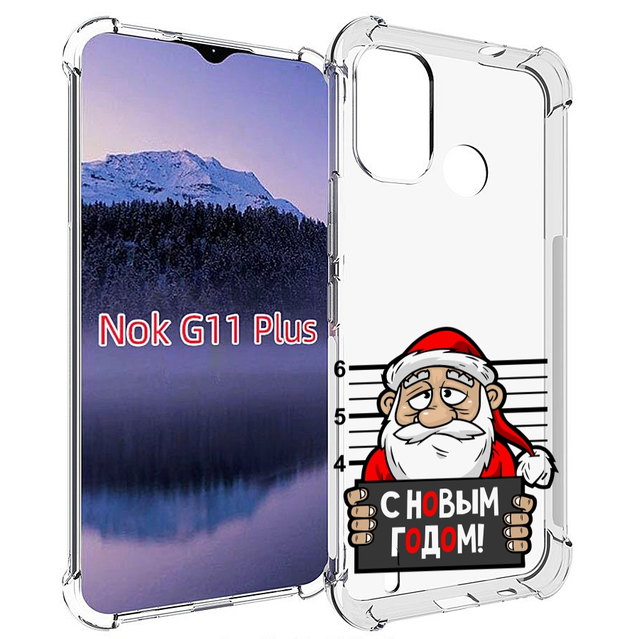 

Чехол MyPads ДМ с новым годом заключенный для Nokia G11 Plus, Прозрачный, Tocco