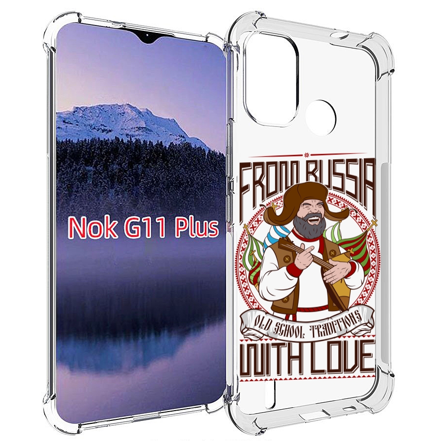 

Чехол MyPads русский мужчина для Nokia G11 Plus, Прозрачный, Tocco
