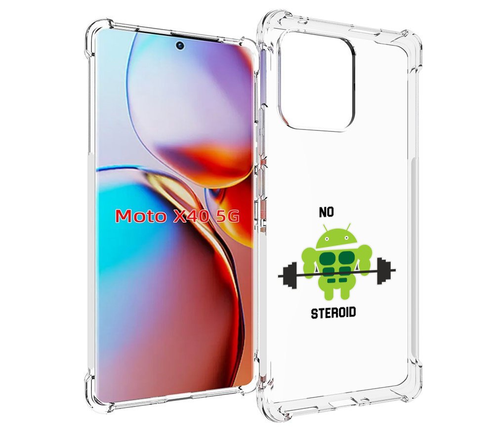 

Чехол MyPads нет-стероидам для Motorola Moto X40, Прозрачный, Tocco