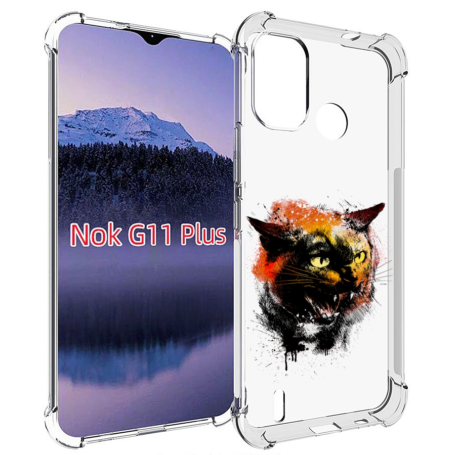 

Чехол MyPads сиамский кот для Nokia G11 Plus, Прозрачный, Tocco