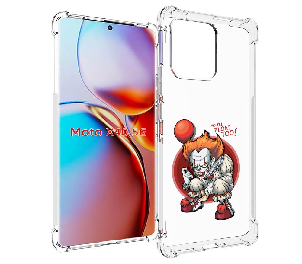 

Чехол MyPads одетый-клоун для Motorola Moto X40, Прозрачный, Tocco