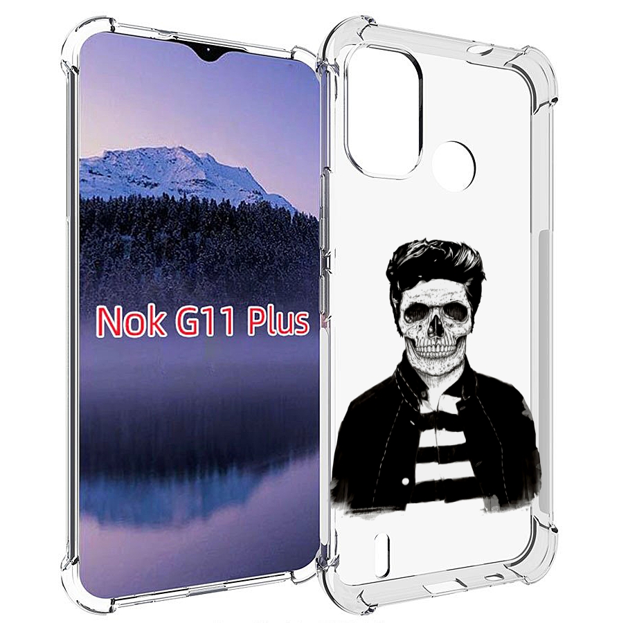 

Чехол MyPads скелет для Nokia G11 Plus, Прозрачный, Tocco