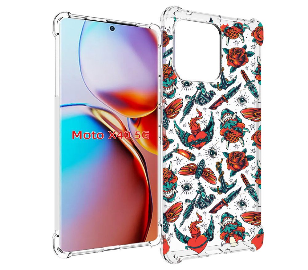 

Чехол MyPads олд-скул-пак для Motorola Moto X40, Прозрачный, Tocco